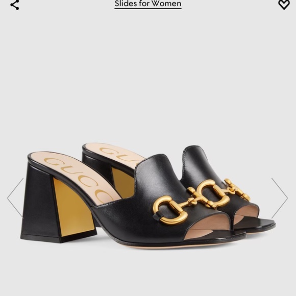 Gucci WOMEN'S SLIDE SANDAL WITH HORSEBIT - Picture 2 of 7
